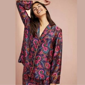 Floreat silk pj shirt